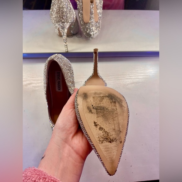 Silver Rhinestone Pumps - Picture 5 of 7